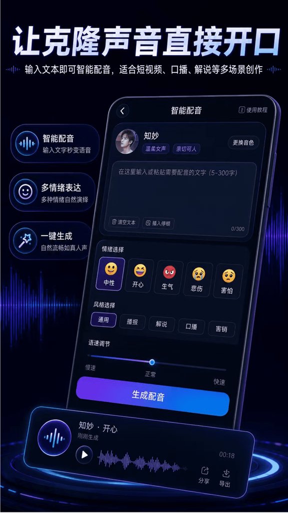 声音克隆AI配音 声音克隆AI配音