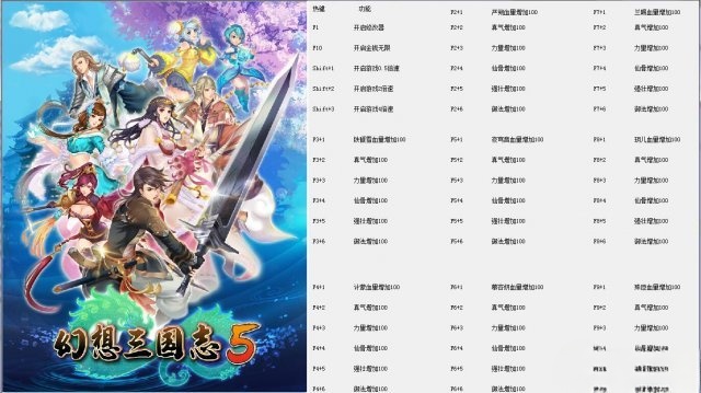 幻想三国志5全版本五十四项修改器
