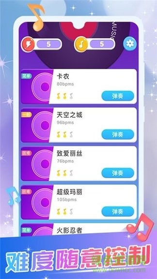 模拟钢琴键盘