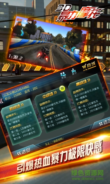 3D摩托飞车