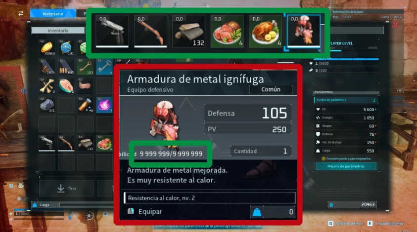 幻兽帕鲁最大耐久无限负重食物不坏MOD