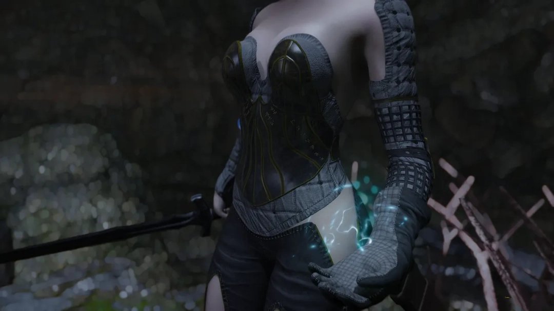 《上古卷轴5:天际重制版》轻型乌木甲MOD
