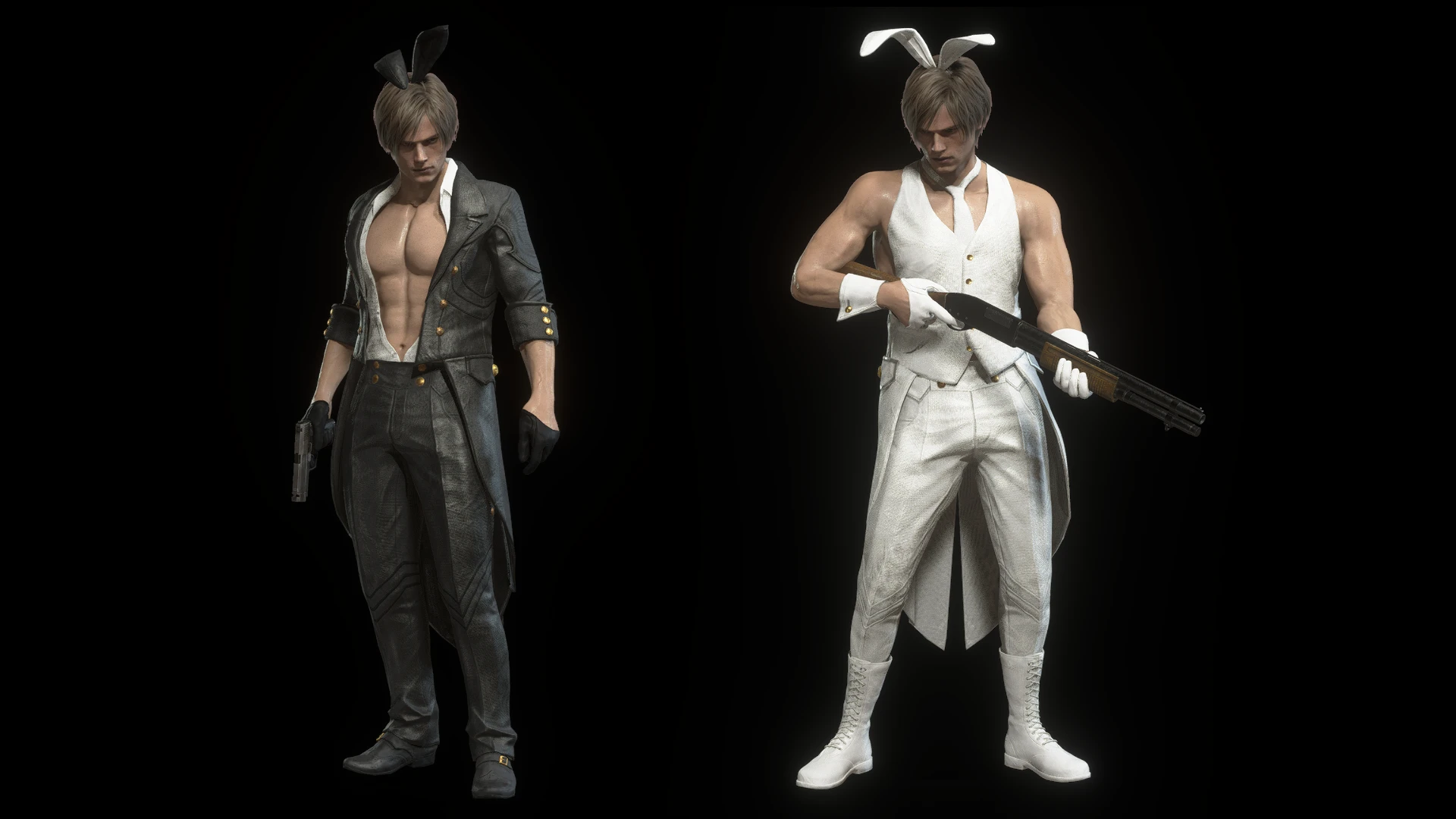 生化危机4重制版里昂兔男郎服饰MOD