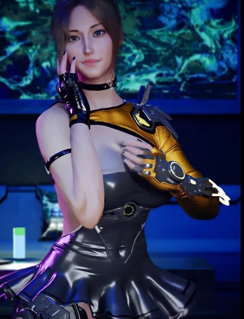 《赛博朋克2077》第一后裔终极露娜作战服MOD