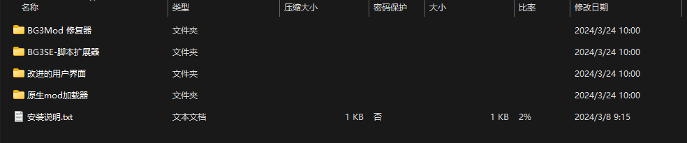 博德之门3模组前置框架整合包
