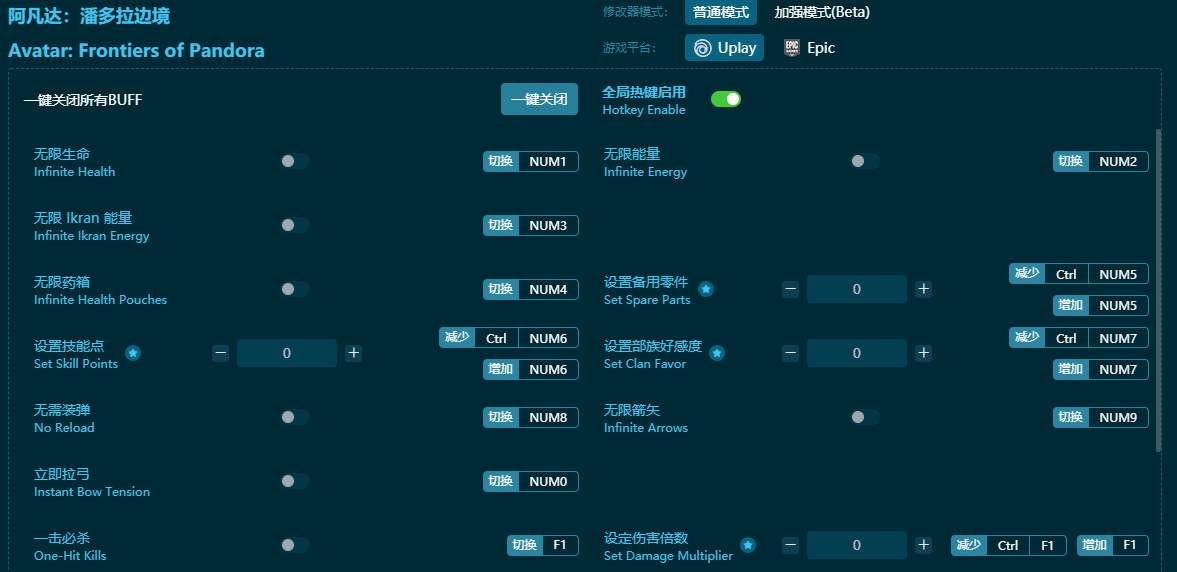 阿凡达潘多拉边疆修改器
