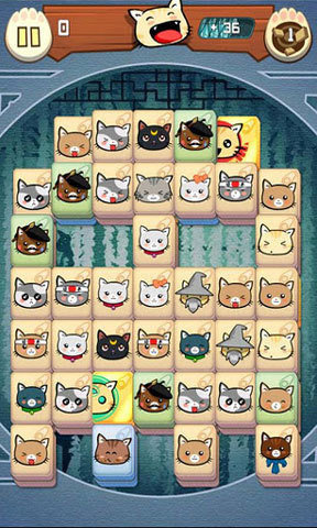 美味星球饥饿的猫咪手机版游戏(Hungry Cat Mahjong)