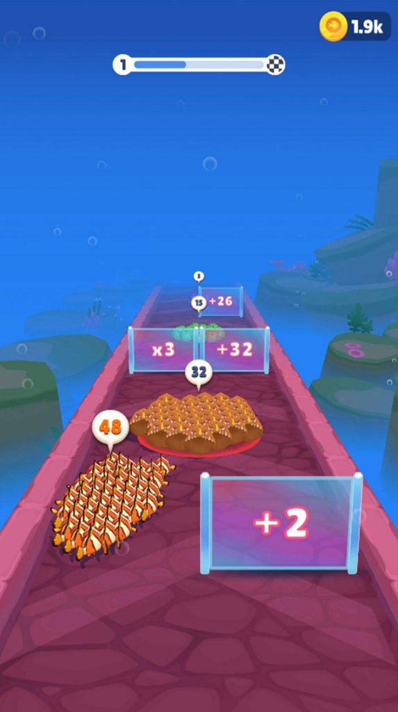 深海水母跑酷Fish Run 3D Count Master